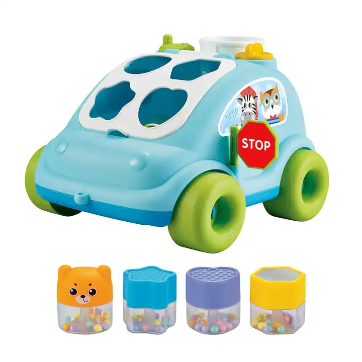 Shape Recognition Interactive Abero Baby Toys, Early Education Graphics Matching Game Car Toy