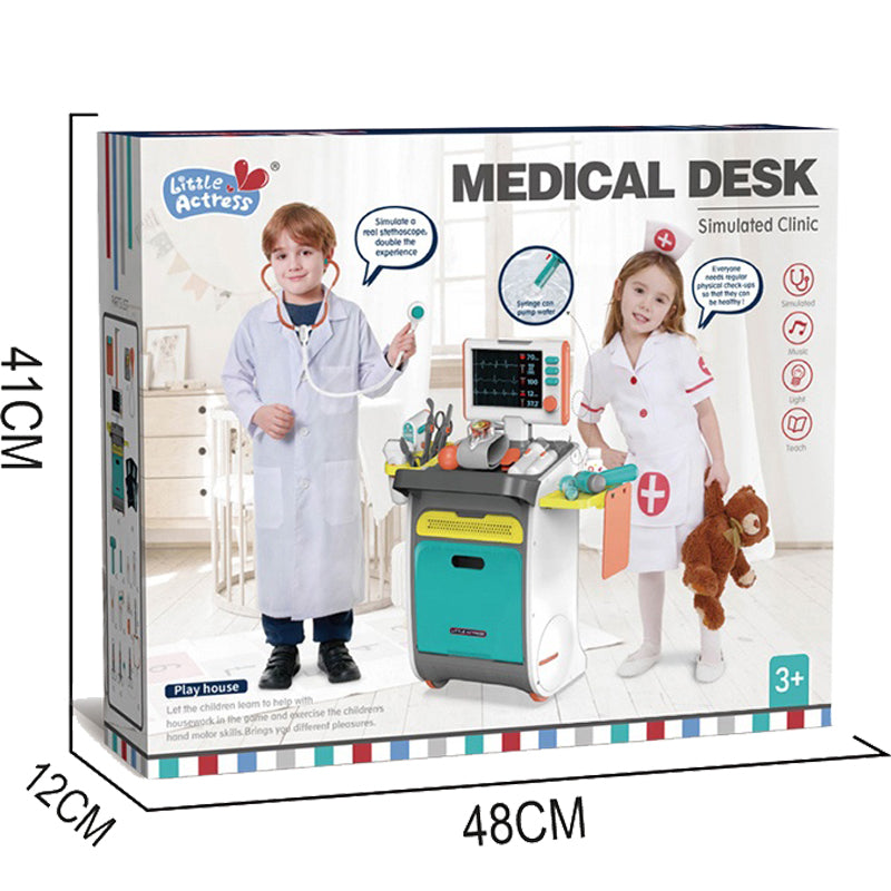 Kids Medical Desk – Pretend Play Doctor Set