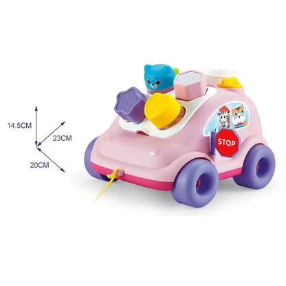 Shape Recognition Interactive Abero Baby Toys, Early Education Graphics Matching Game Car Toy