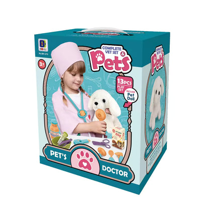 Medical Doctor Set 13PCS Pretend Play Puppy Care Toy for Children