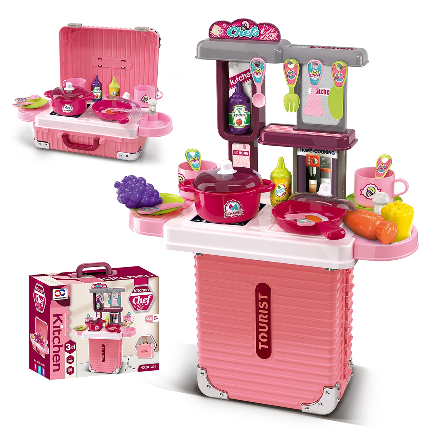 Kids Role Play Little Chef Cooking Kitchen Toy