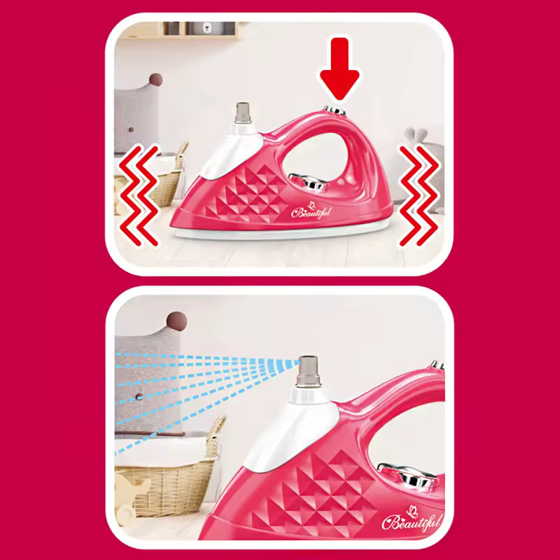 Kids Laundry Play Set Pretend Play Laundry Toy Foldable Ironing Board Toy