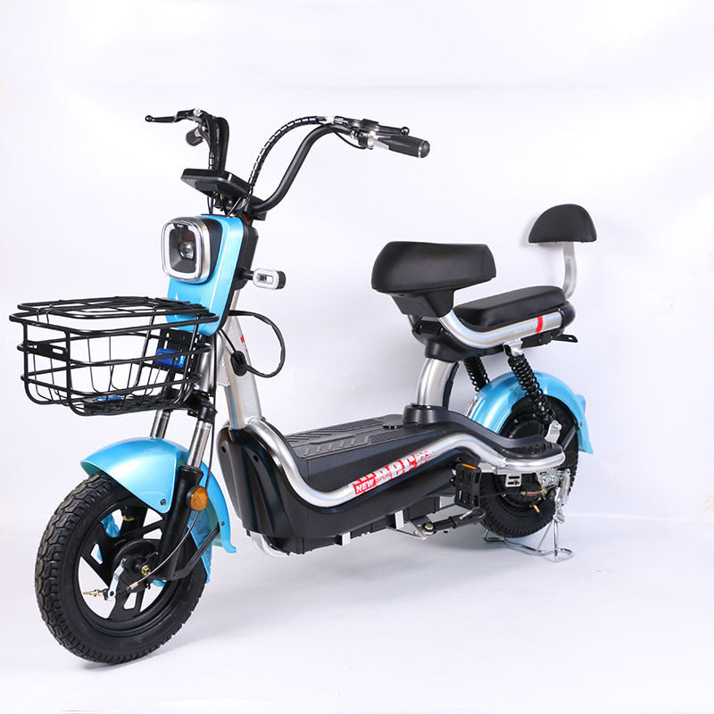 two-seater urban electric moped scooter
