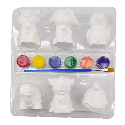 Plaster Animal Paint & Display Set
