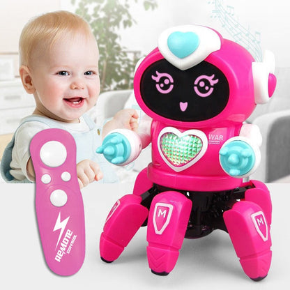 Dancing Robot Toy Remote Control Mini Robot for Kids