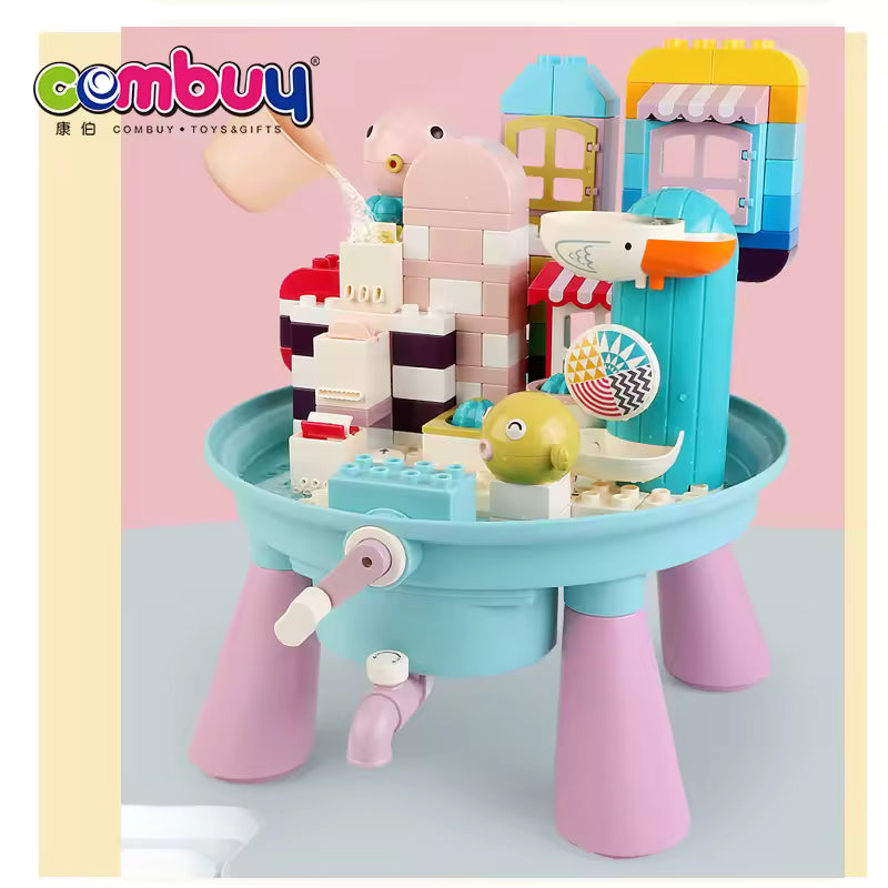 Bathing Water 2in1 Table Set Kids Toys Building Blocks