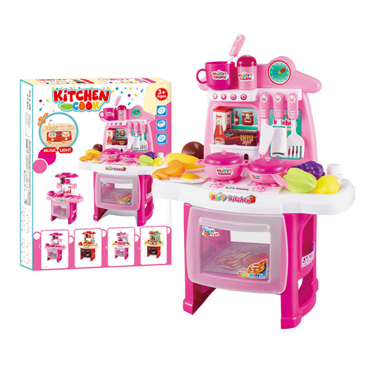 Pink Kitchen Playset with Accessories