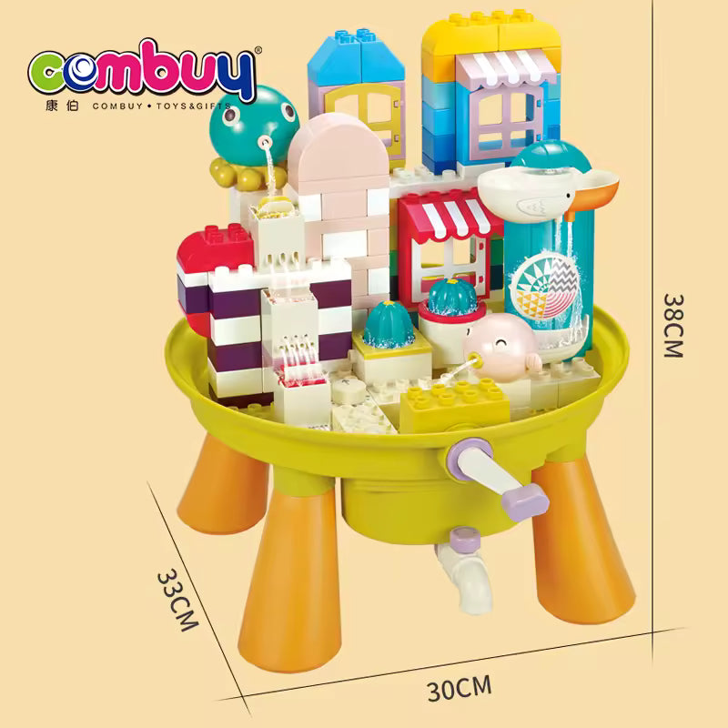 Bathing Water 2in1 Table Set Kids Toys Building Blocks