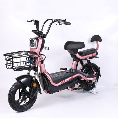 two-seater urban electric moped scooter
