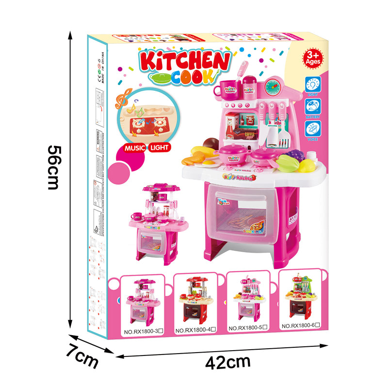 Pink Kitchen Playset with Accessories