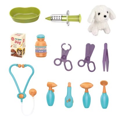 Medical Doctor Set 13PCS Pretend Play Puppy Care Toy for Children