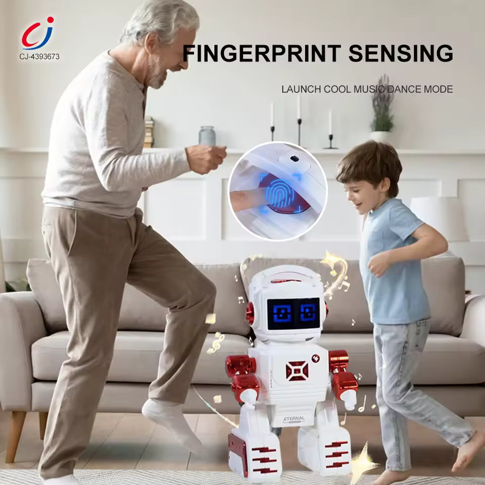 Toy Robots Technology Intelligent Light Fingerprint Sensing Dancing Dialogue Robotic Multifunctional Rc Robot Toy