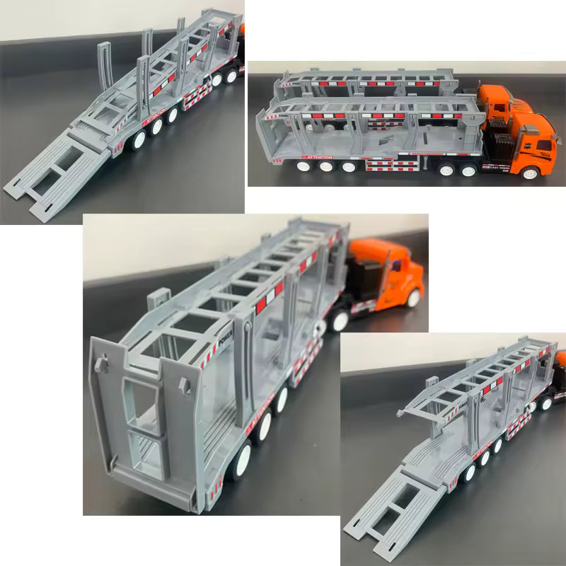 Truck Engineering Vehicles Container Semi Trailer Wireless Electric Toy Car Rc Dump Trucks With LED Light