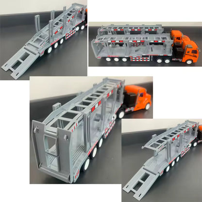 Truck Engineering Vehicles Container Semi Trailer Wireless Electric Toy Car Rc Dump Trucks With LED Light
