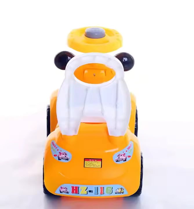 Ride On Cartoon Dog Car With Music & Light