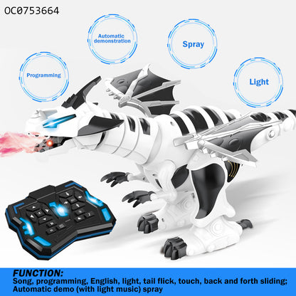 Smart Robot Dragon With Smoke & Lights
