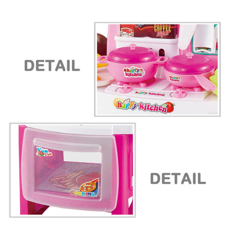 Pink Kitchen Playset with Accessories