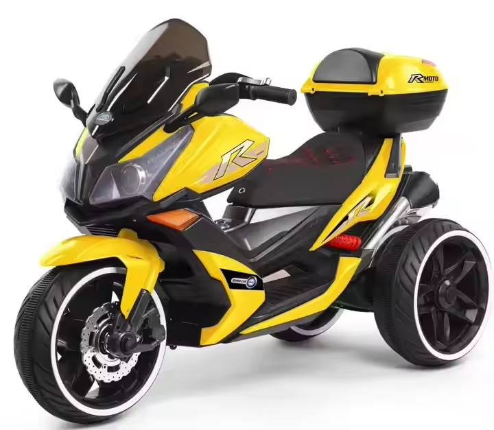 Unisex 12V Ride-On Kid Electric Motorbike Baby Motorcycle with Remote 2-4 5-7 Years Plastic Material Battery Powered