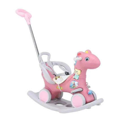 3 in 1 Kids Ride on Toy Rocking Horse