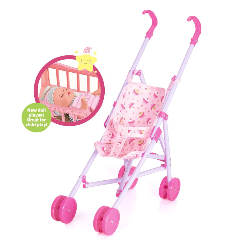 Baby Doll Stroller & Feeding Set