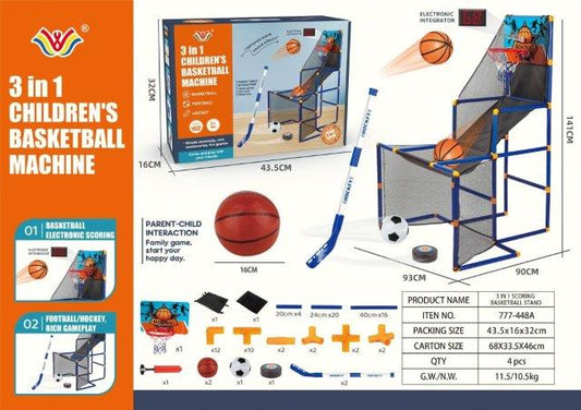 3 in 1 children’s basketball machine