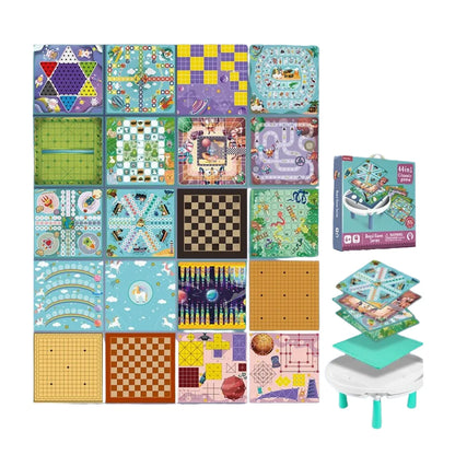 18-in-1 Classic Board Games Table