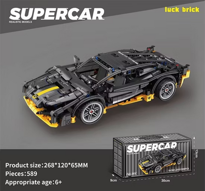 Technic Supercar Building Set – Black