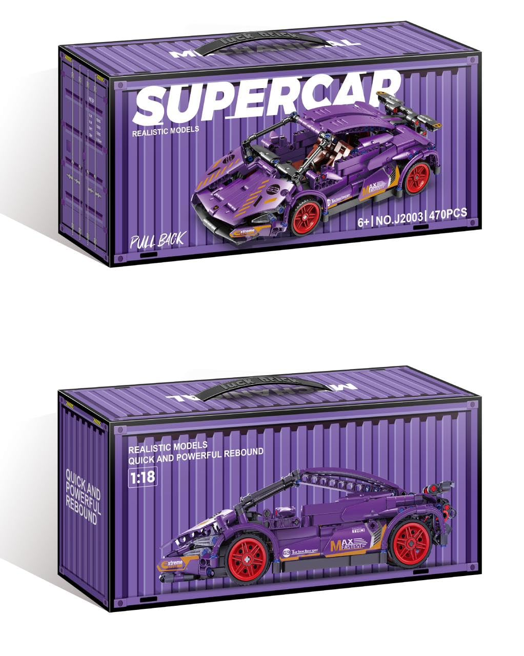 Technic Supercar Building Set – Purple