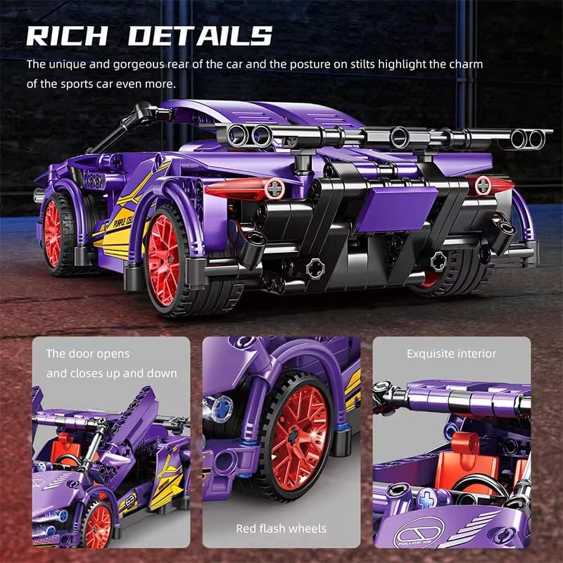 Technic Supercar Building Set – Purple