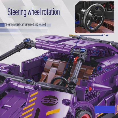 Technic Supercar Building Set – Purple