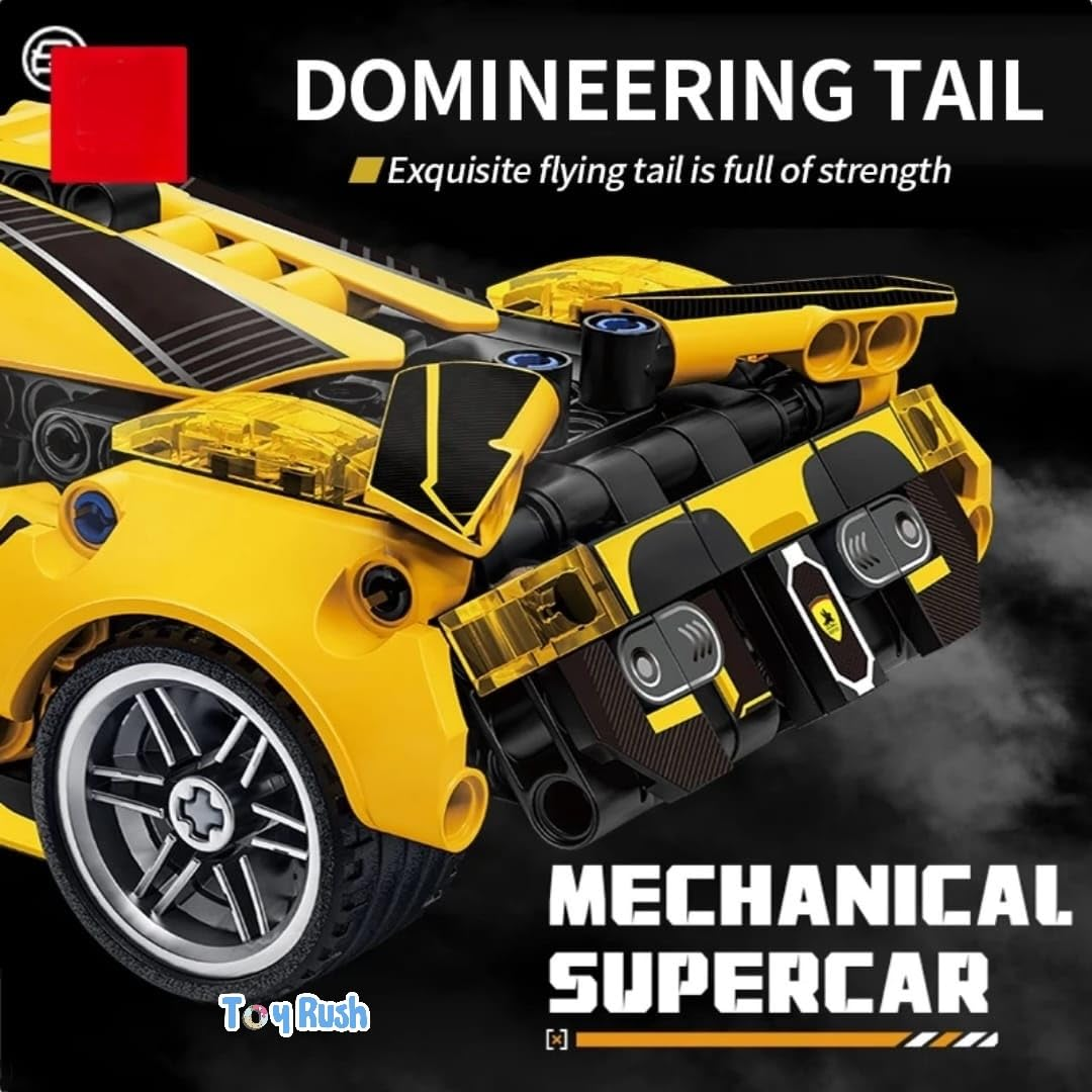 Technic Supercar Building Set – Yellow