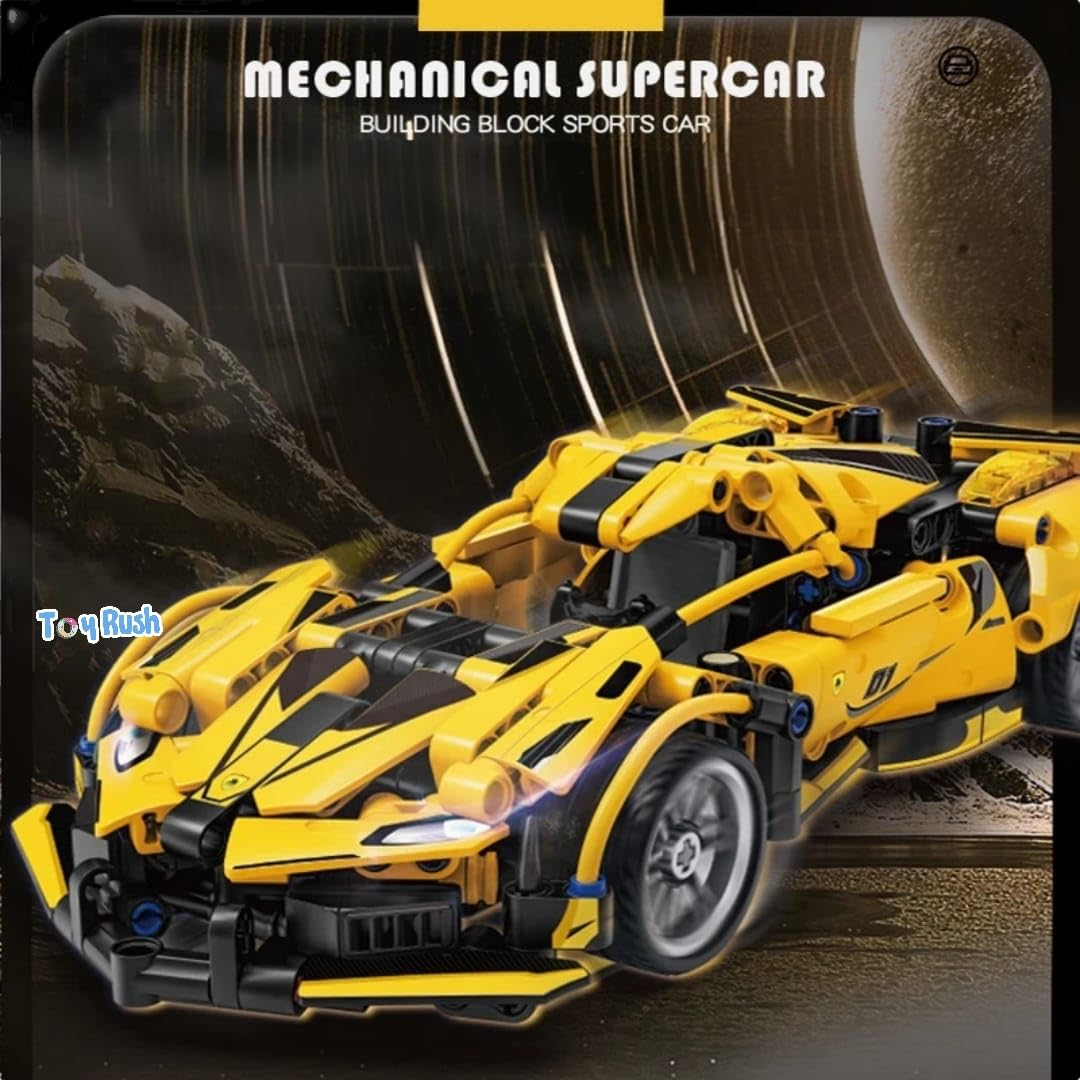 Technic Supercar Building Set – Yellow