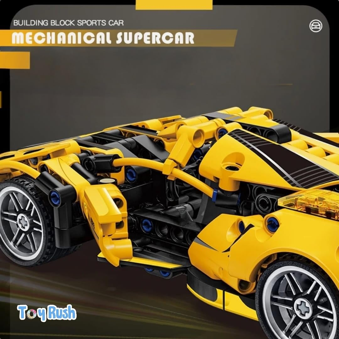 Technic Supercar Building Set – Yellow