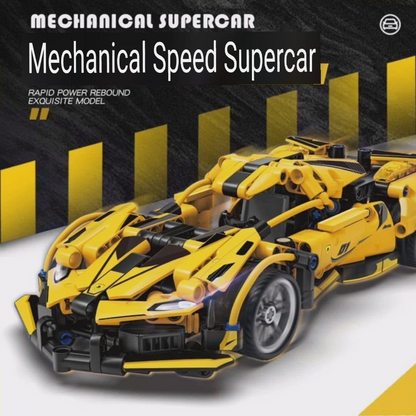 Technic Supercar Building Set – Yellow
