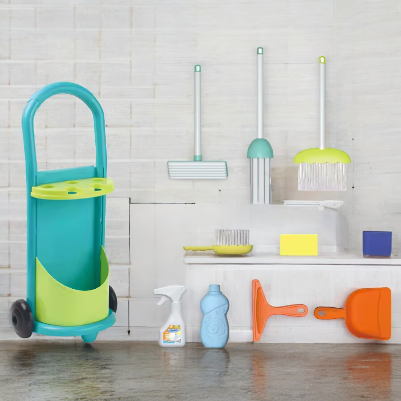 Household Cleaning Trolley Set – Green