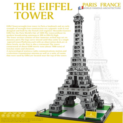 Eiffel Tower Architecture Building Set