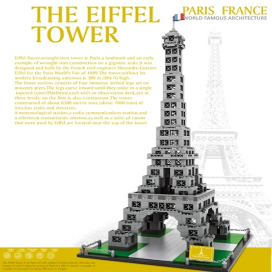 Eiffel Tower Architecture Building Set