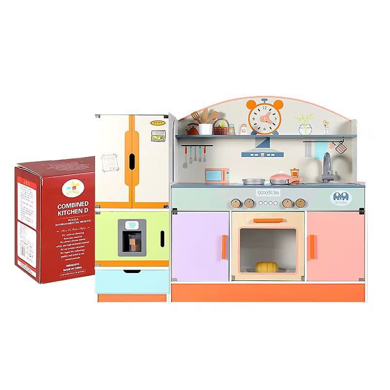 Pastel Wooden Kitchen Playset