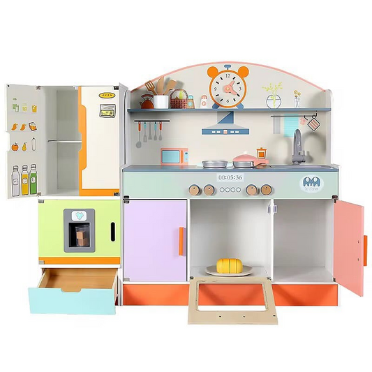 Pastel Wooden Kitchen Playset