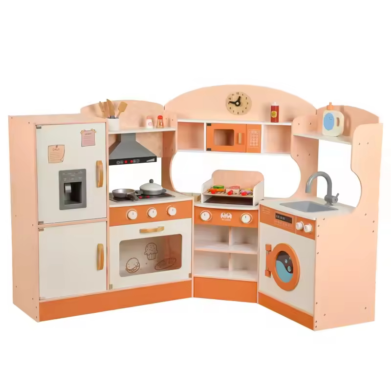 Corner Wooden Kitchen Playset