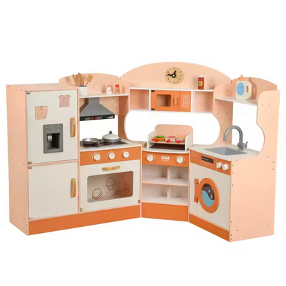 Corner Wooden Kitchen Playset