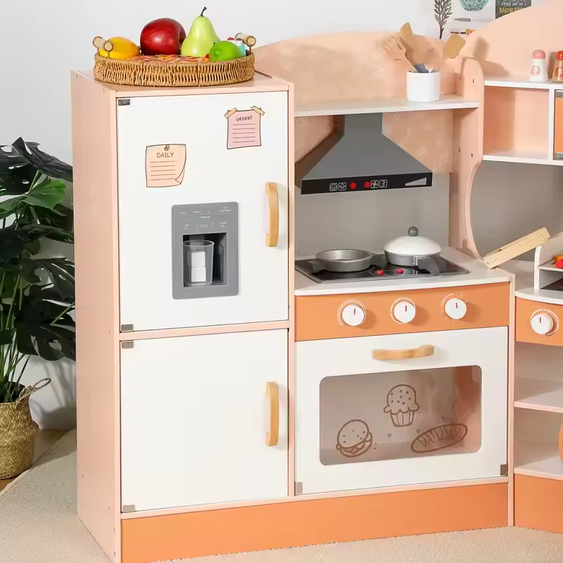 Corner Wooden Kitchen Playset