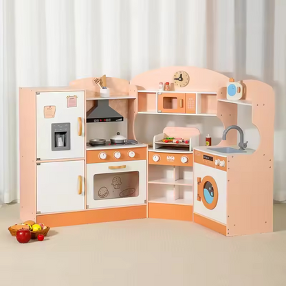 Corner Wooden Kitchen Playset