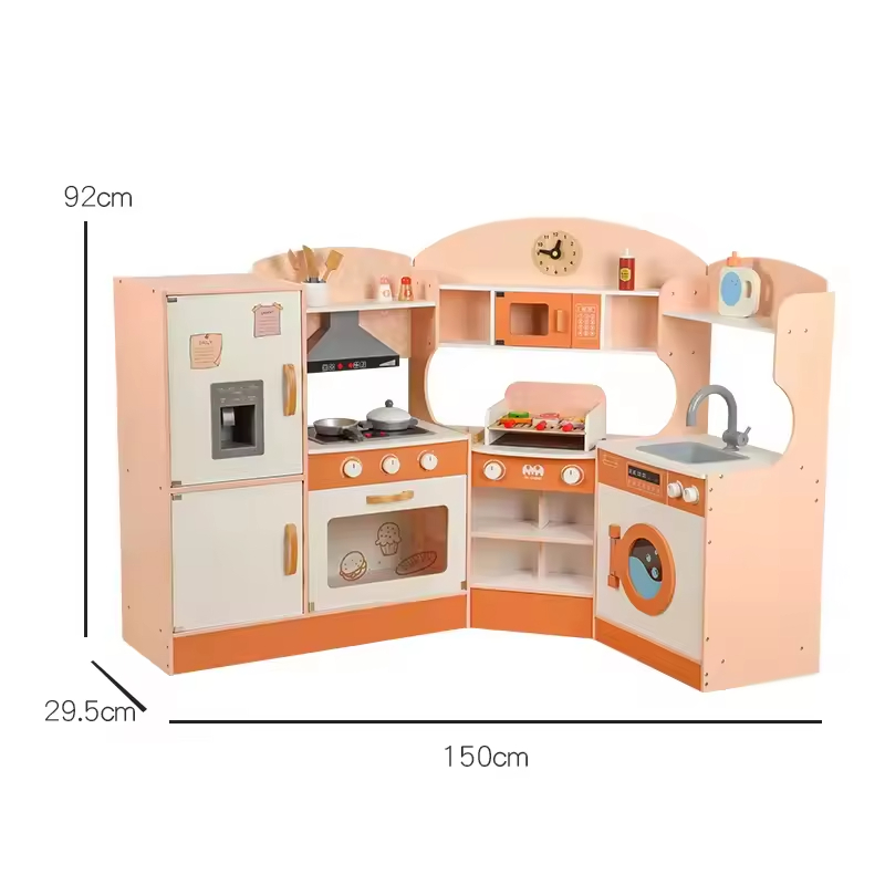 Corner Wooden Kitchen Playset