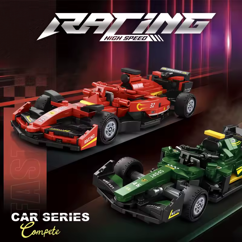 Racing Cars Duo Building Set