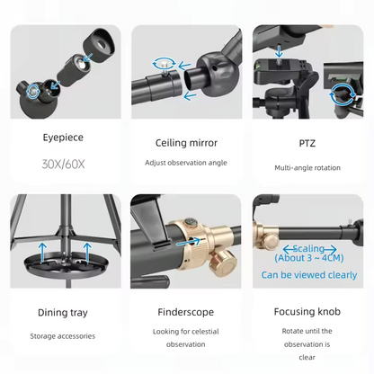 Alloy Astronomical Telescope 50×115mm