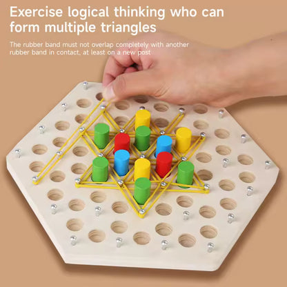 Wooden Chain Battle Chess