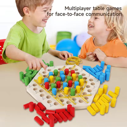 Wooden Chain Battle Chess