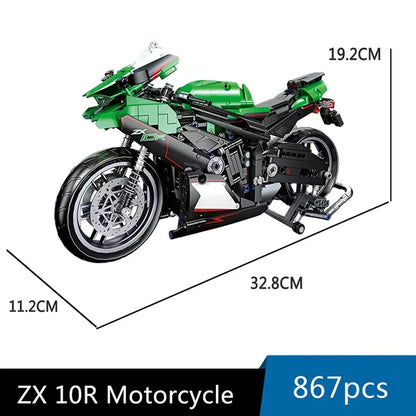 867 pieces block motorcycle