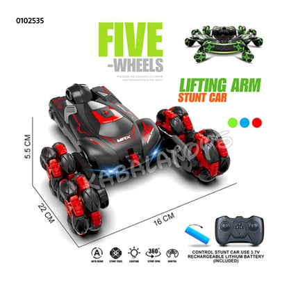 5 wheel R/C stunt car